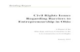 Civil Rights Issues Regarding Barriers to Entrepreneurship in Ohio · 2016-06-11 · held a hearing on Civil Rights Issues Regarding Barriers to Entrepreneurship in Ohio at Wilmington