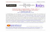 Calculating magnitudes from AS-1 seismograms (electronic ... · Example of a seismogram (M7.8 Colima, Mexico earthquake, January 22, 2003) displayed using the AmaSeis software. The