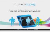ClearStar Inc. Annual Report and Accounts 2017 · foundations for accelerated future growth through enhancing our sales and marketing eﬀ orts and achieving integration with SAP