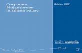Corporate Philanthropy in Silicon Valleyphilanthropy professionals from 10 of these firms. We hope the results, which reveal some important trends about companies’ financial and
