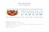 Pro Events - Institute of Technology, Carlowglasnost.itcarlow.ie/~softeng4/C00193379/files/Final Document.pdf · 5 Product D escription Purpose Social Media today is a massive factor