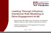 Leading Through Influence: Intentional Role Modeling to ......Leading Through Influence: Intentional Role Modeling to Drive Engagement of All Barb Engel, RN, BSN, Care Transition Coordinator