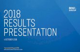 2018 RESULTS PRESENTATION - BOQ · PRESENTATION 4 OCTOBER 2018 Year ended 31 August 2018. 2 ... VMA BOQ Housing BOQS Commercial BOQ Finance BOQ Commercial. 7 > Significant headwinds