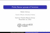 Finite flavour groups of fermions › material › part › seminar › WS_12_13 › Grimus.pdf1 General properties of discrete groups and their representations Subgroups and normal