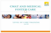 CMAT AND MEDICAL FOSTER CARE · CMAT LOC Tool: 1. Stability Statement 17 The stability statement specifically looks at the frequency and predictability of changes in the health status