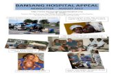 BANSANG HOSPITAL APPEAL · to help upgrade our disintegrating sewer system. This was the result of erosion of land around the hospital and collapse of the old colonial pipes. The