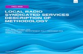 LOCAL RADIO SYNDICATED SERVICES DESCRIPTION OF METHODOLOGY › downloads › dom.pdf · This Local Radio Syndicated Services Description of Methodology, including all Nielsen ratings,