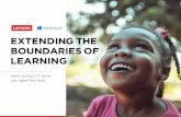 EXTENDING THE BOUNDARIES OF LEARNING - Lenovo › las › landings › br-educacion › na-brochure-… · EXTENDING THE BOUNDARIES OF LEARNING How today’s IT pros can take the