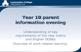 Year 10 parent information evening - Launceston … › wp-content › ...2017/10/02  · Year 10 parent information evening Understanding of key requirements of the new maths and