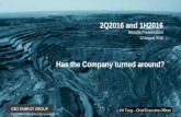 2Q2016 and 1H2016 - listed companygeoenergy.listedcompany.com/newsroom/20160812_172645...2016/08/12  · or US$3.8 million in 3 months ended 30 June 2016 Net gain of US$3.7 million