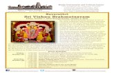 Navarathri Sri Vishnu Brahmotsavam 2016 v3€¦ · Sri Vishnu Brahmotsavam Friday, October 7, 2016 through Sunday, October 9, 2016 Sri Vishnu Brahmotsavam festival is one of the most