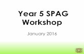 Year 5 SPAG Workshop - Knaphill School · 2017-08-16 · Year 5 SPAG Workshop January 2016 “Grammar to a writer is to a mountaineer a good pair ... Knaphill. To help you understand