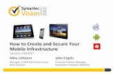 How to Create and Secure Your Mobile Infrastructurevox.veritas.com/legacyfs/online/veritasdata/EM B27.pdf · How to Create and Secure Your Mobile Infrastructure Session EM B27 ...