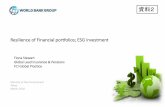 Resilience of Financial portfolios; ESG investment › council › 44esg-kinyu › y440-03 › mat03.pdf · Joint research project World Bank/ GPIF Research on incorporation of ESG
