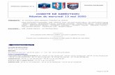 COMITE DE DIRECTION Réunion du mercredi 13 mai 2020 · 2020-05-14 · Page 2 sur 8 2. Décision du Comité Exécutif de la F.F.F. Le Comité de Direction prend acte des dispositions