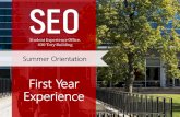 First Year Experience - Carleton University...@CarletonSEO carleton.ca/seo September The first step of the Carleton journey! •Many emotions •New living situation / social group