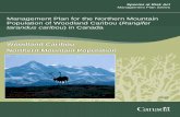 Management Plan for the Northern Mountain Rangifer ... · Management Plan for the Northern Mountain Population of Woodland Caribou 2012 iv EXECUTIVE SUMMARY The Northern Mountain