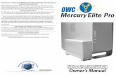 To disconnect or unhook your OWC Mercury hard drive, follow … · 2007-09-24 · OWC Mercury Elite-AL 800 Pro MIRROR RAID 1 Dual Drive FireWire 800/400 USB 2.0 Solution Owner’s