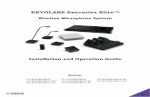 REVOLABS Executive Elite™...2018/09/27  · 1 REVOLABS Executive Elite Wireless Microphone System Installation and Operation Guide Models: 01-ELITEEXEC8 01-ELITEEXEC4 03-ELITEEXEC8-EU