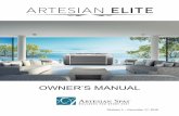 OWNER’S MANUAL - Artesian SpasOWNER’S MANUAL CERTIFICATE OF AUTHENTICITY Thank you for your purchase. This certificate hereby verifies that the spa you have purchased from an Artesian