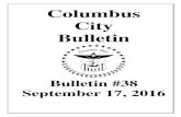 Columbus City BulletinColumbus City Bulletin (Publish Date 09/17/16) 8 of 240 Columbus City Council Minutes - Final September 12, 2016 Affirmative: Elizabeth Brown, Mitchell Brown,