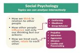 2014 10 social psychology · Sample social psychology question: ... Two cognitive pathways to affect attitudes Social Thinking: Persuasion Central Route Persuasion Going directly