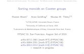 Sorting monoids on Coxeter groups - Bucknell linux. pm040/Slides/  Sorting monoids on Coxeter
