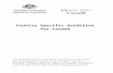 COUNTRY SPECIFIC GUIDELINE FOR CANADA › sites › default › files › styl…  · Web viewCountry Specific Guideline for Canada. This guideline has been prepared by the Australian