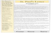 S L T PAUL S St. Paul's Letter UTHERAN CHURCH O ...storage.cloversites.com/stpaulslutheranchurch1/documents/...believe that God is calling us to be courageous and trust in God’s