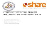 Hygiene intervention reduces contamination of weaning food · HYGIENE INTERVENTION REDUCES CONTAMINATION OF WEANING FOOD By Dr Ousmane TOURE, M Sc., MPH, PhD Head, Department of Community