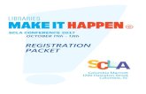 REGISTRATION PACKET - scla.org Registration Packet SC… · Public Library (2006 – 2015) and is a former president of the Reaching Across Illinois Libraries System (RAILS), a multi-type