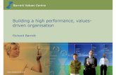 Building a high performance, values- driven organisation Building a high performance, values-driven
