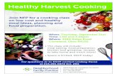 Healthy Harvest Cooking - Legal Aid Society of Cleveland · Healthy Harvest Cooking Join NFP for a cooking class on low cost and healthy meal ideas, planning and food preparation.