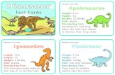 inosaur › hayesmeadow2 › uploads...Diet: other dinosaurs, such as Triceratops Fascinating Fact: This fearsome dinosaur could crush the bones of other dinosaurs. Length: 2m Height: