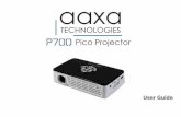 TECHNOLOGIES Pico Projector · 2019-03-13 · LED Lights Note: Utilizing the power ... The optical engine should power off and the fan should stop spinning. The projector is now in