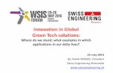 Innovation in Global Green Tech solutions - ITU › net4 › wsis › forum › 2015 › Uploads › S › 222 › yve… · 25-05-2015  · London on his plans for an “analytic
