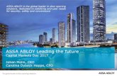 ASSA ABLOY Leading the future ABLOY CMD...© ASSA ABLOY. All rights reserved Agenda 1. Introduction - ASSA ABLOY 2017 2. Finance –Overview 3. Strategy - Our Road to the Future 4.