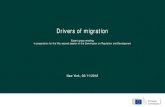 Drivers of migration - United Nations Drivers of migration Expert group meeting in preparation for the