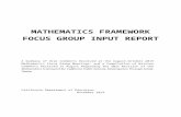 Math Focus Group Report - Mathematics Framework (CA Dept ...  · Web viewThe discussion questions were sent to all focus group members prior to the meetings and were posted on the