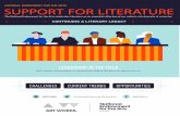 NATIONAL ENDOWMENT FOR THE ARTS SUPPORT FOR … › sites › default › files › Lit-infographic-slide5.pdf · LEADERSHIP IN THE FIELD NEA initiates conversations to advance the