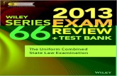 WILEY SERIES 66 EXAM REVIEW 2013...Principal Qualifi cation Examination Wiley Series 6 Exam Review 2013 + Test Bank: Th e Investment Company ... While the publisher and author have