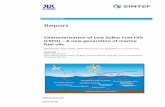 Characterization of Low Sulfur Fuel Oils (LSFO) – A new ... · SINTEF Ocean AS 2020-05-06 OC2020 A-050 Open Report Characterization of Low Sulfur Fuel Oils (LSFO) – A new generation