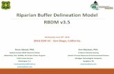 Riparian Buffer Delineation Model - Esri · Optional data inputs provides extended riparian mapping and attributes such as riparian wetlands, riparian soil type, and riparian land