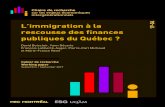 4 L’immigration à la rescousse des finances publiques du Québec · 2019-12-11 · L’immigration à la rescousse des ﬁnances publiques du Québec? David Boisclair* Yann Décarie*