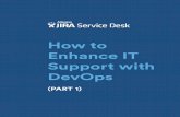How to Enhance IT Support with DevOps - catworkx...DevOps advocates a collaborative working relationship between Development and IT Operations, where historically they’ve been separated.