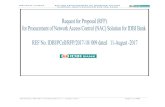 IDBI Bank Limited RFP FOR PROCUREMENT OF NETWORK ACCESS ... › notices-Adv › pdf › RFP-for-Procurement-of-… · 2.1. The purpose of this RFP is to invite bids from vendors for