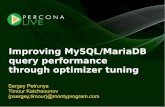 Improving MySQL/MariaDB query performance through ...s. Improving MySQL/MariaDB query performance through