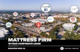 MATTRESS FIRM - images3.loopnet.com€¦ · MATTRESS FIRM MOUNTAIN VIEW, CA 15-YEAR CORPORATE LEASE. MATTRESS FIRM 4.00% CAP $7,425,600 PRICE 2496 W EL CAMINO REAL, MOUNTAIN VIEW,