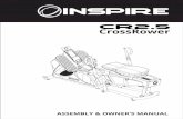 INSPIRE CROSSROWER CR2 › ... · The Inspire CR2.5 CrossRower console can be updated via a Bluetooth-enabled device as improvements or additional features become available. For more