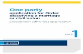 application for Order dissolving a marriage or civil union › file › v1-TIES-nm1dWfJcOW...1 Information about applying for a Dissolution Order Grounds for legally ending a marriage